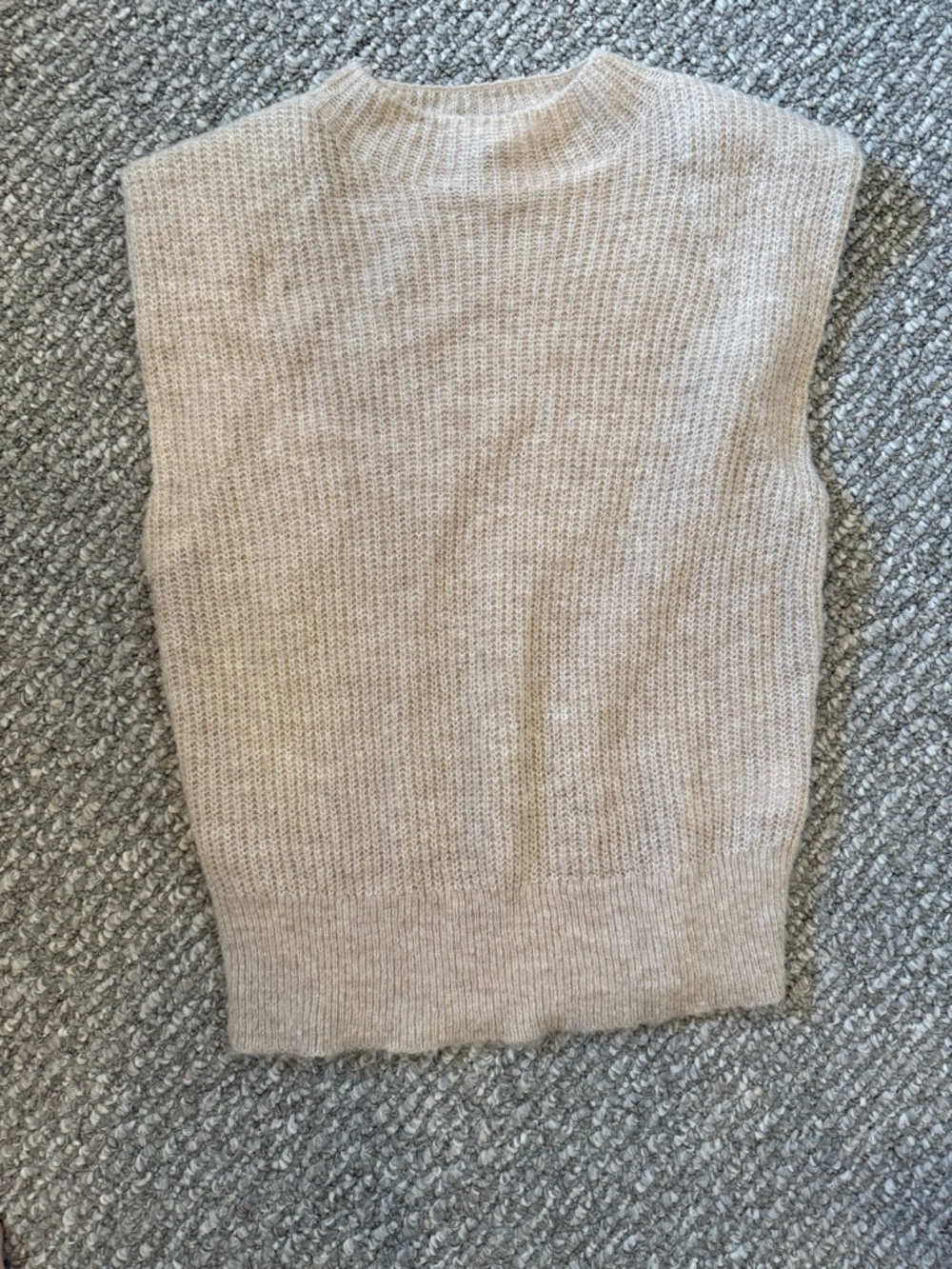 Banana Republic Beige Sleeveless Knit Shell